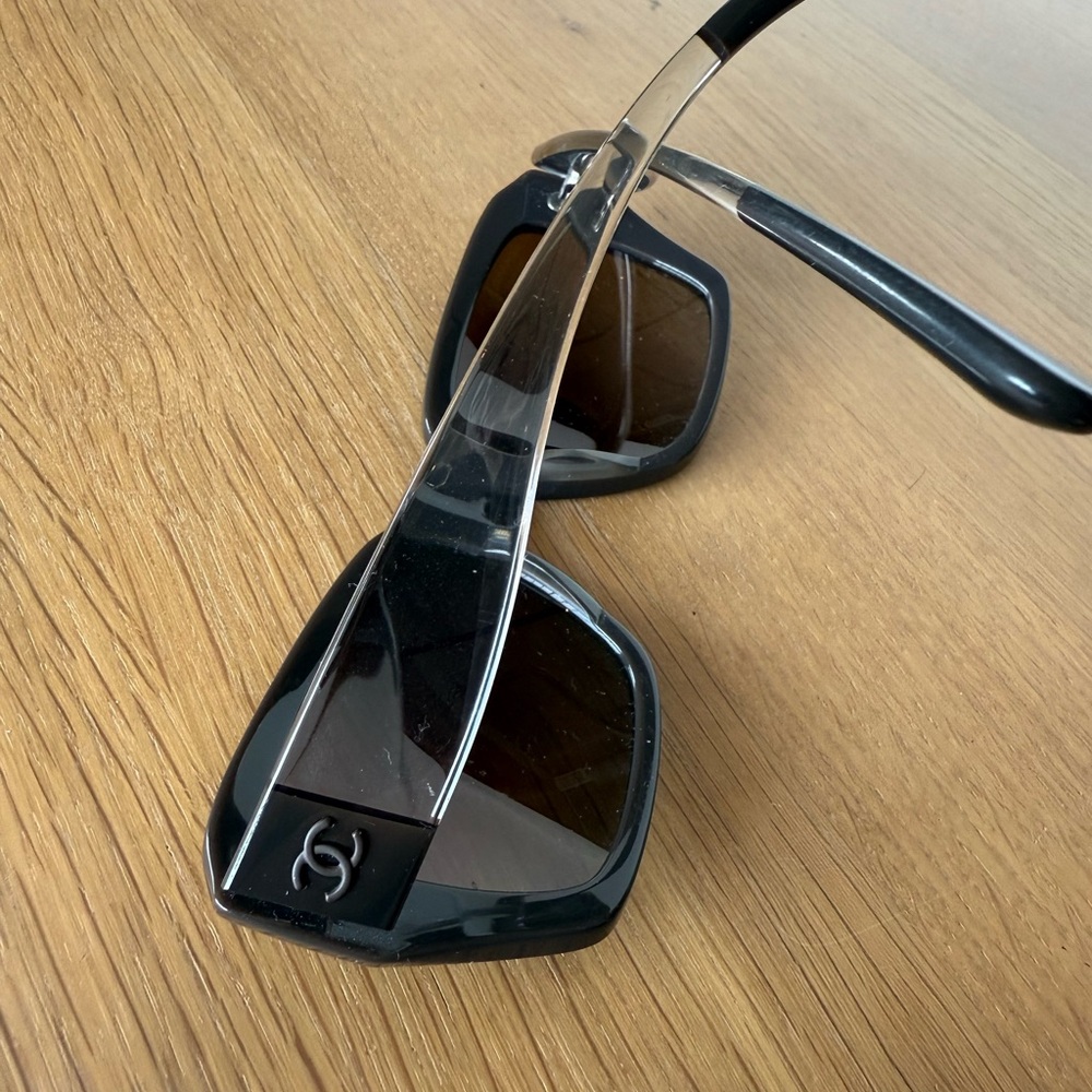 Chanel oversized frame square glasses
